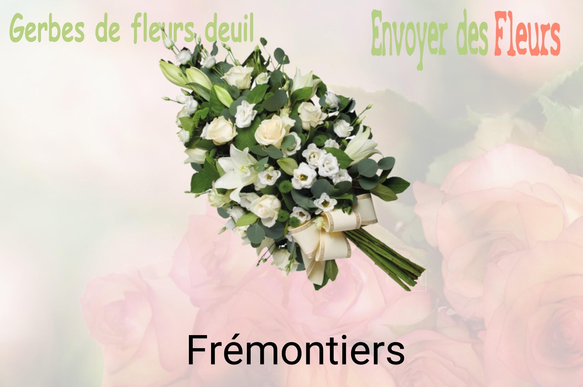 Gerbe de fleurs de deuil livrée à Frémontiers